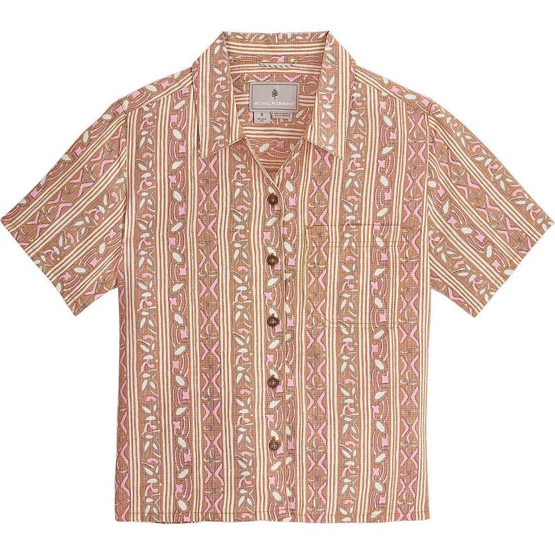 ロイヤルロビンズ レディース トップス Tシャツ 半袖 Royal Robbins Camino Pucker Short-Sleeve Shirt - Women's Topaz Botanist|ReVida 店