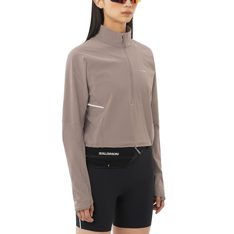 サロモン レディース アウター ジャケット・ブルゾン Salomon Sense Aero Hybrid Cropullover - Women's Iron 23,532円