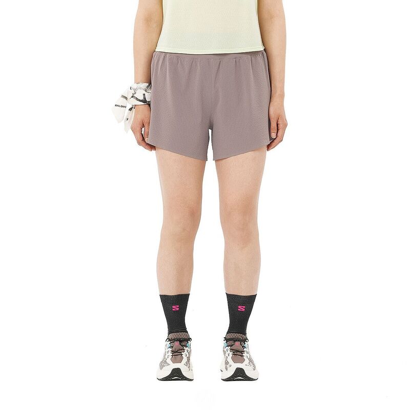 サロモン レディース ボトムス カジュアルパンツ Salomon Sense Aero Stow 4in Short - Women's Iron｜ReVida 店