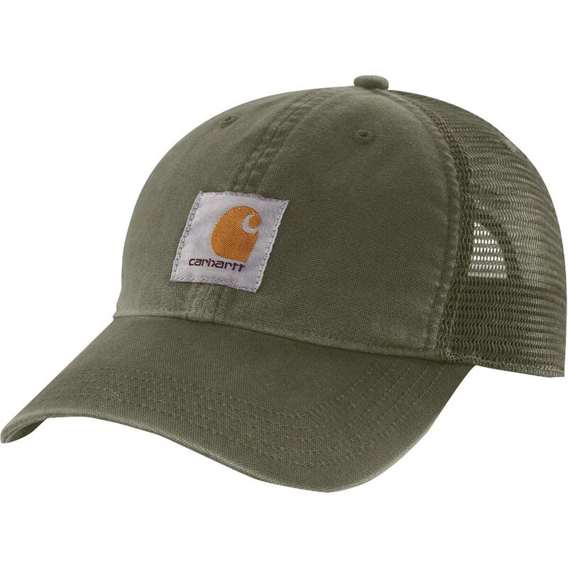 カーハート メンズ アクセサリー 帽子 メッシュ キャップ Carhartt Canvas Mesh-Back Cap Basil
