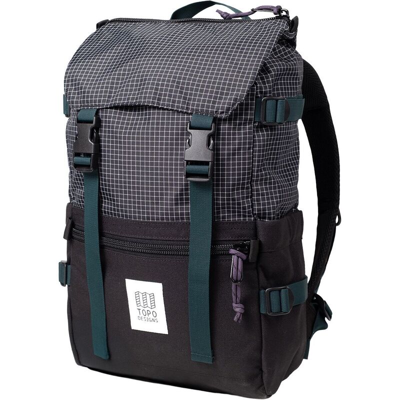 トポ・デザイン メンズ バッグ バックパック・リュックサック Topo Designs Rover 20L Pack Black/Grid ブラック