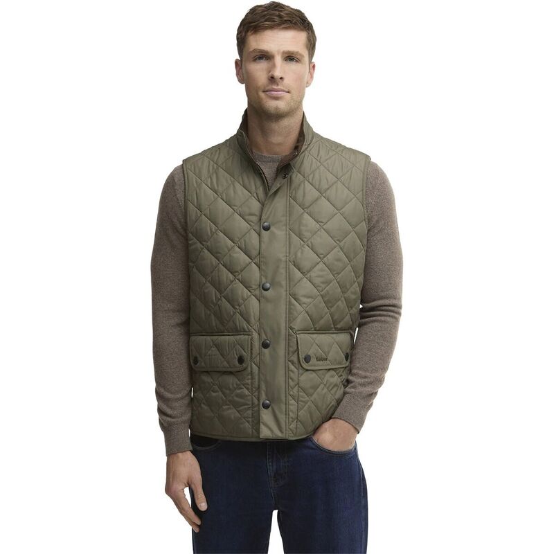 バブアー メンズ トップス より良い ジレ Barbour New Lowerdale Gilet - Men\u0027s Dusty Olive オリーブ