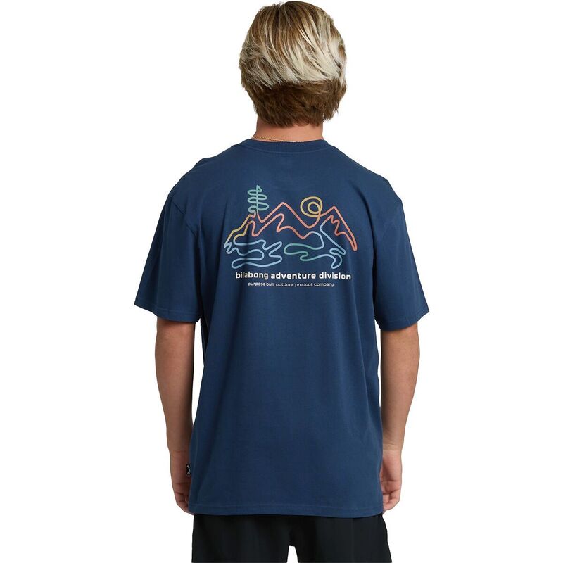 ビラボン メンズ トップス Tシャツ 半袖 Billabong Range Adiv Premium Short-Sleeve Shirt - Men Dark Blue ブルー