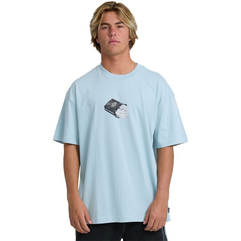 ビラボン メンズ トップス Tシャツ Billabong Spec Wax OG T-Shirt - Men'sterling Blue ブルー