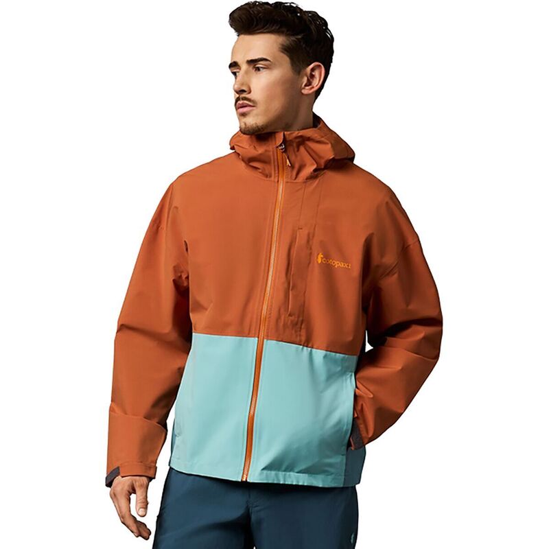 コートパクシー メンズ アウター 上衣・上衣 Cotopaxi Cielo Rain Jacket - Men\u0027s Whiskey/Tide Pool コート・ジャケット-メンズファッション