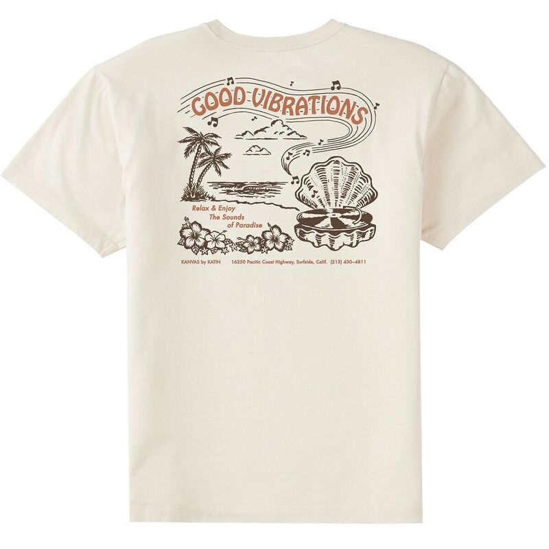 ケイティン メンズ トップス Tシャツ Katin Vibrations T-Shirt - Men's Vintage White ホワイト