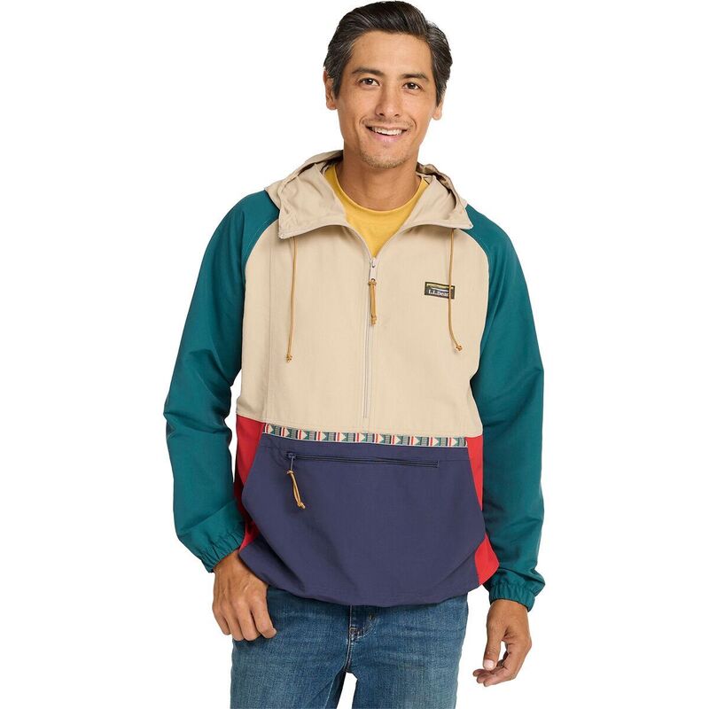 エルエルビーン メンズ アウター ジャケット・ブルゾン L.L.Bean Mountain Classic Multi Color Anorak - Men's Light Khaki/Dark Steel Gray グレー