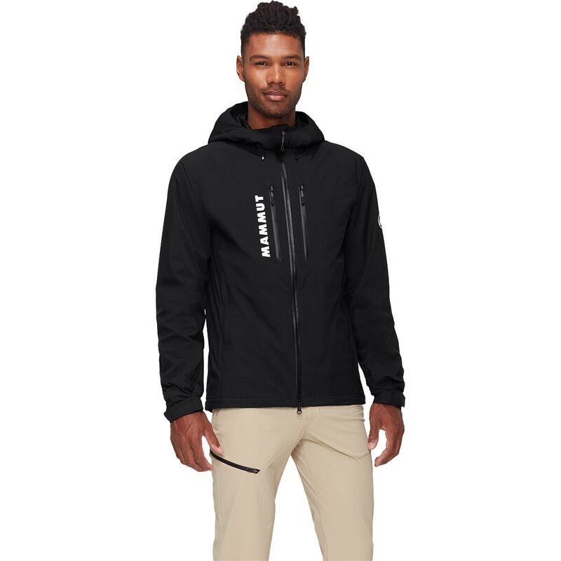 マムート メンズ アウター 上衣・上衣 フーデッドジャケット Mammut Freeflight HS Thermo Hooded Jacket - Men\u0027s Black 黒いこと コート・ジャケット-メンズファッション