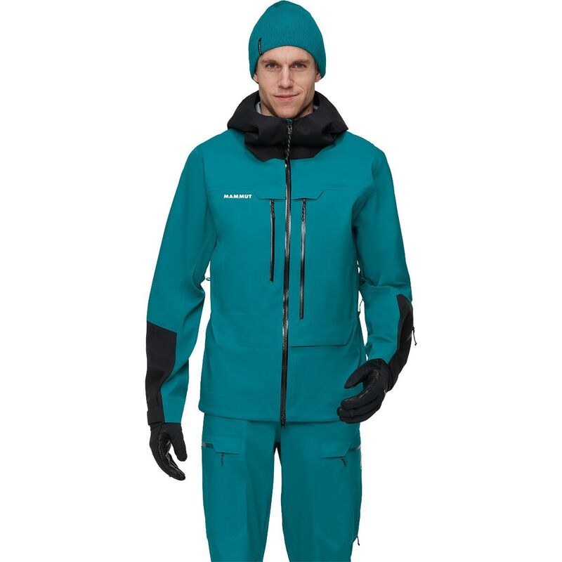マムート メンズ アウター 上衣・上衣 フーデッドジャケット Mammut Haldigrat Light HS Hooded Jacket - Men\u0027s Deep Teal/Black 黒いこと