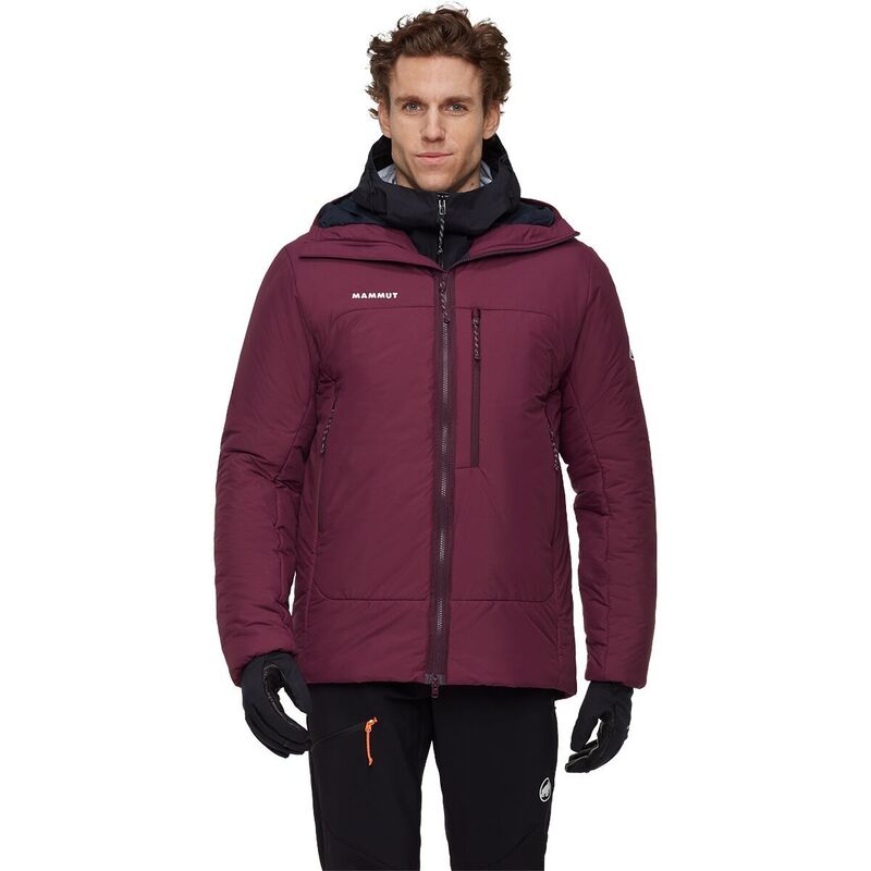 マムート メンズ トップス より良い フーデッドジャケット Mammut Rime Pro Belay IN Hooded Jacket - Men\u0027s Vin/Black 黒いこと