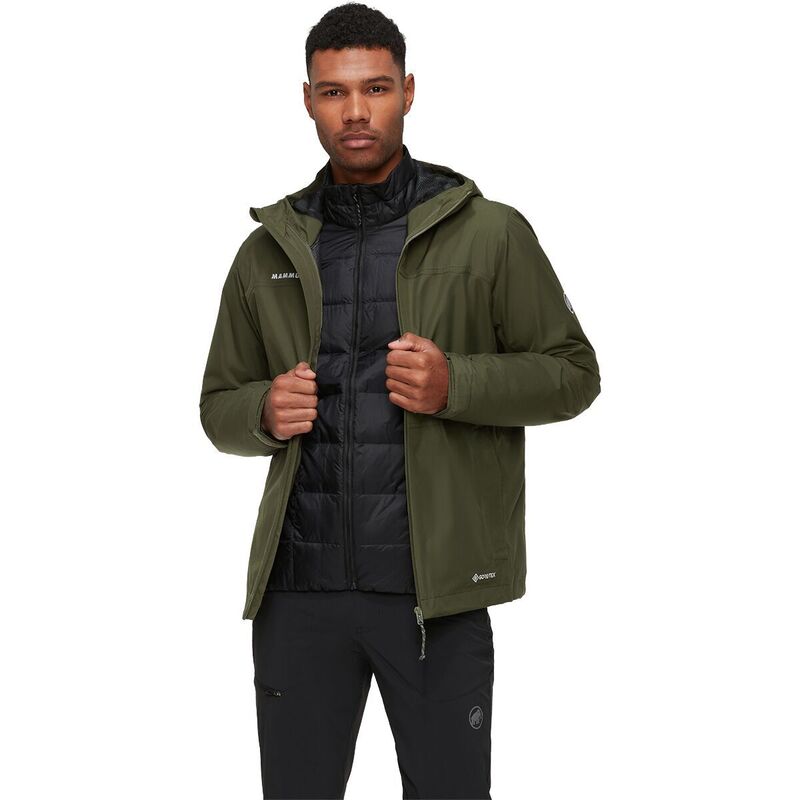マムート メンズ アウター ジャケット・ブルゾン フーデッドジャケット Mammutreeline 3-in-1 HS Hooded Jacket - Men's Dark Marsh/Black ブラック