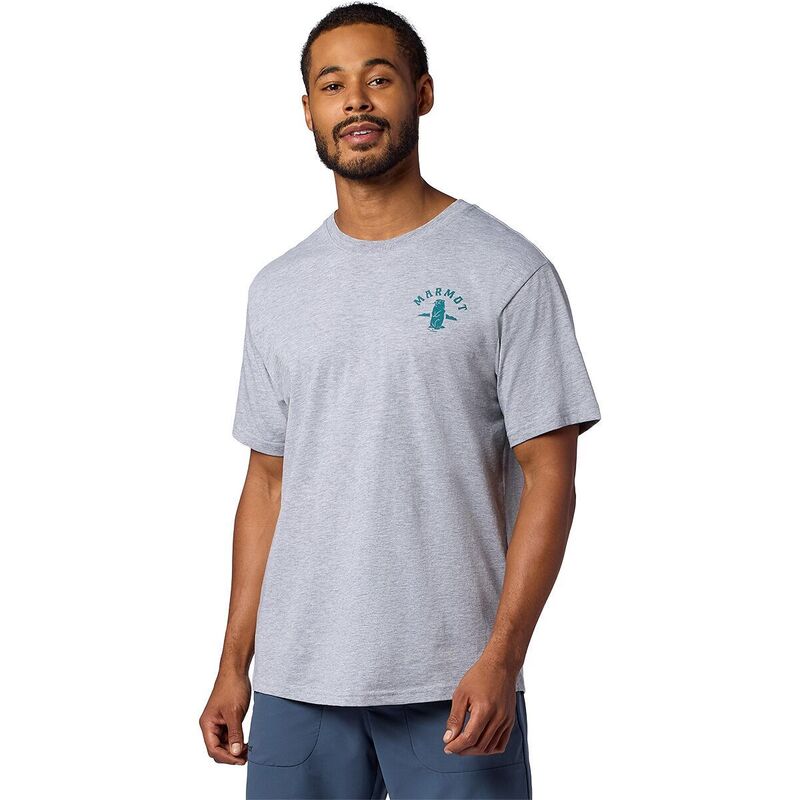 マーモット メンズ トップス Tシャツ Marmot MMW Circle Critter T-Shirt - Men's Grey Heather グレー