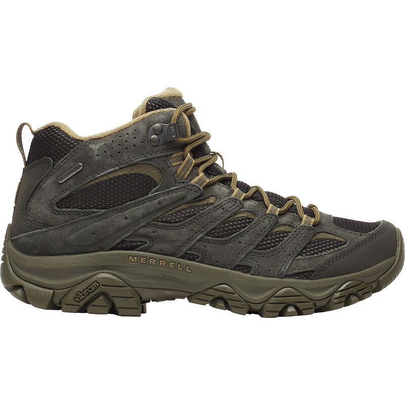 メレル メンズ シューズ ブーツ・レインブーツ Merrell Moab 3 Mid Waterproof Hiking Boot - Men's Black/Beluga ブラック