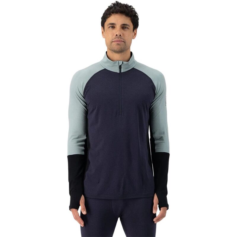 モンスロイヤル メンズ トップス Tシャツ Mons Royale Olympus 3.0 Half-Zip Top - Men's Dew/9 Iron/Black ブラック 19,866円