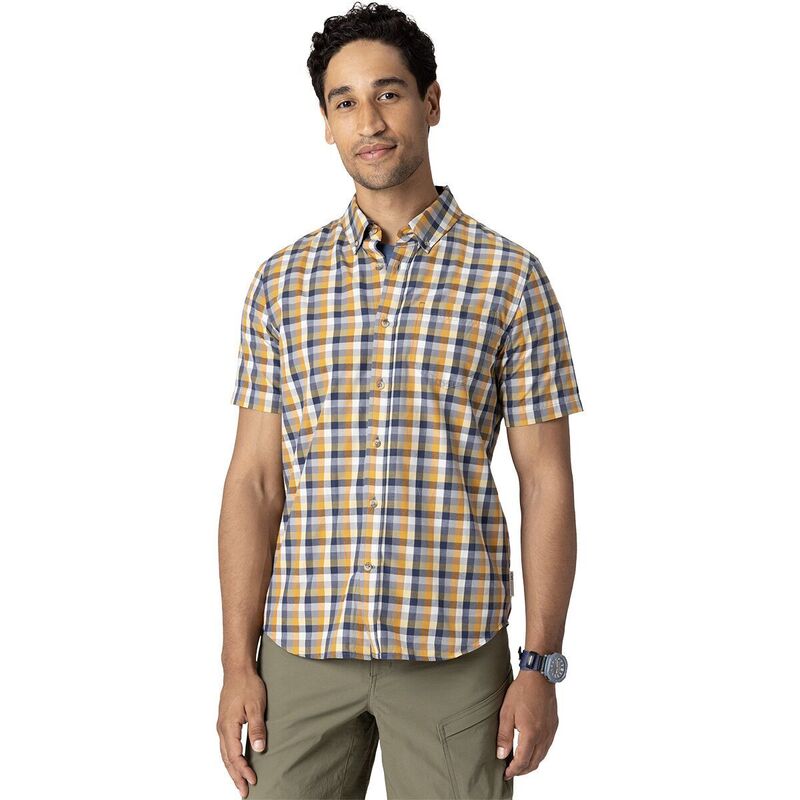 アウトドア問い合わせ メンズ トップス プルオーバー 半袖 Outdooresearch Rooftop Short-Sleeve Shirt - Men\u0027sedona Plaid 照合のしるし メンズファッション-カジュアルシャツ