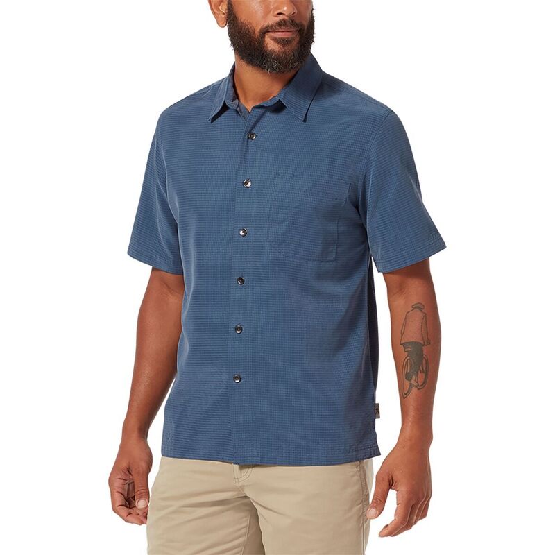 ロイヤルロビンズ メンズ トップス シャツ 半袖 Royal Robbins Desert Pucker Short-Sleeve Shirt - Men's Collins Blue ブルー