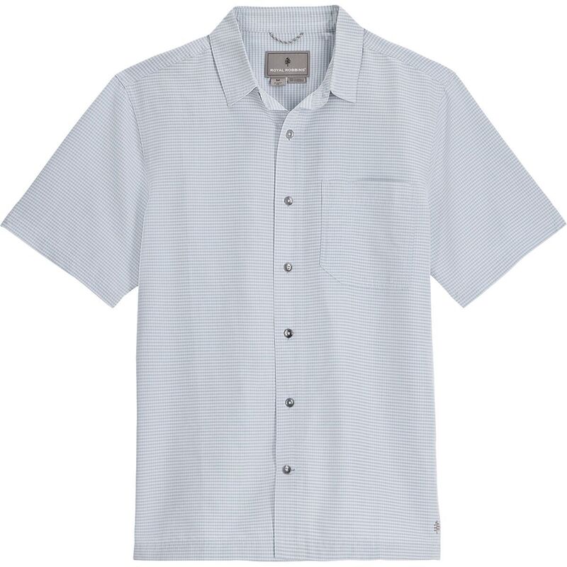 ロイヤルロビンズ メンズ トップス シャツ 半袖 Royal Robbins Desert Pucker Short-Sleeve Shirt - Men's Misty Blue ブルー