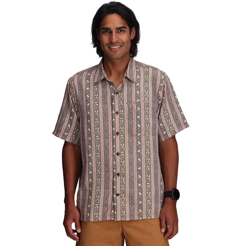 ロイヤルロビンズ メンズ トップス シャツ 半袖 Royal Robbins Camino Pucker Short-Sleeve Shirt - Men's Mahogany Botanist Pt｜ReVida 店 21,586円