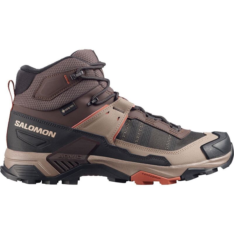 サロモン メンズ シューズ ブーツ・レインブーツ Salomon X Ultra 5 Mid GTX Hiking Boot - Men's Black Coffee/Walnut/Arabian Spice ブラック