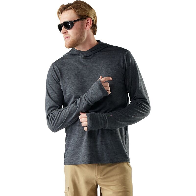 スマートウール メンズ アウター パーカー・スウェット Smartwool Merino Sun Hoodie - Men's Iron Heather ヘザー