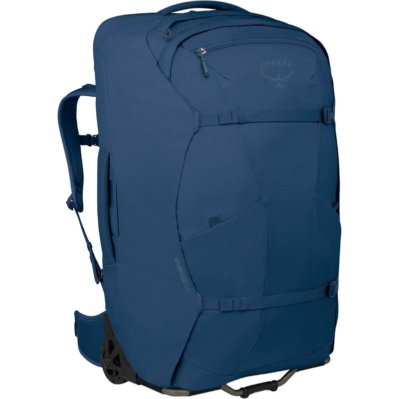 オスプレーパック メンズ 御徒面子 旅行バッグ 踵 Osprey Packs Farpoint Wheeled 65L Travel Pack Antique Blue 青碧
