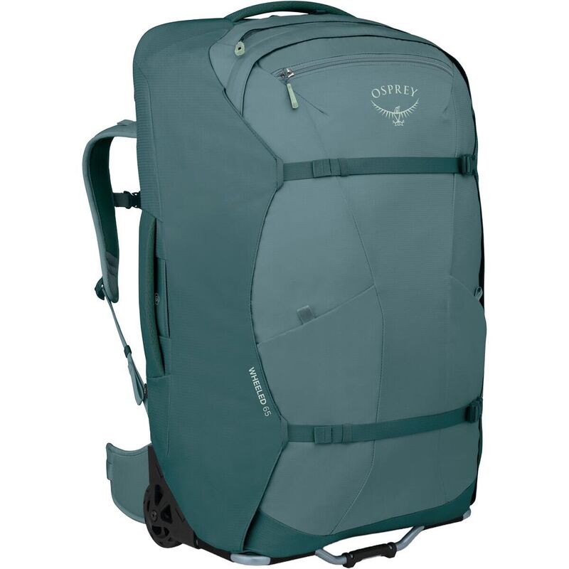 オスプレーパック メンズ 御徒面子 旅行バッグ 踵 Osprey Packs Farpoint Wheeled 65L Travel Pack Cascade Blue/Torrent Blue 青碧