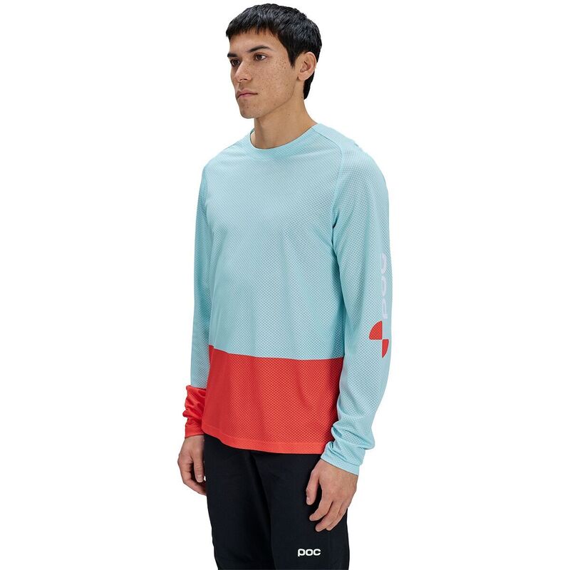 ピーオーシー メンズ トップス プルオーバー プルオーバー 長袖 POC Motion Air Long-Sleeve Jersey Lazurite Blue/Carnelian Orange 青色