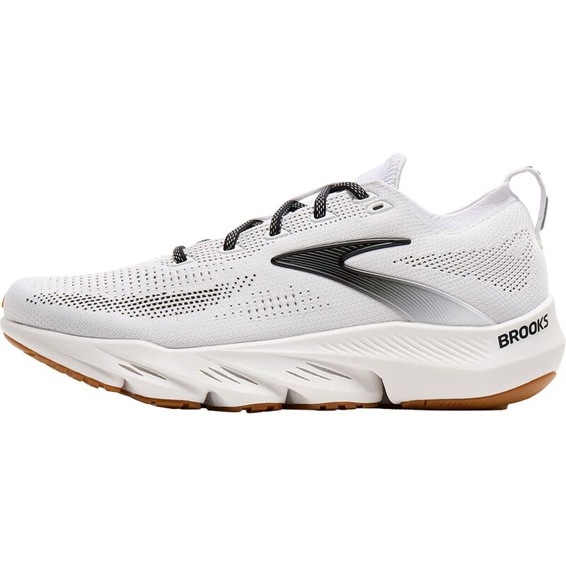 ブルックス メンズ シューズ スニーカー Brooks Glycerin Flex Running Shoe - Men's White/Black/Gum ホワイト