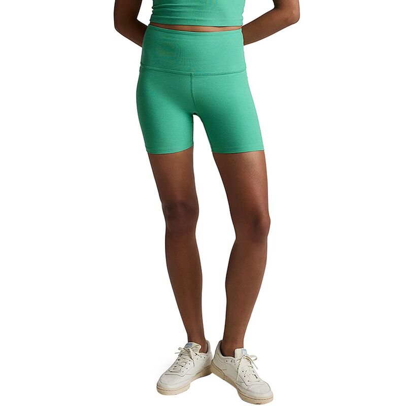 ビヨンドヨガ レディース ボトムス カジュアルパンツ Beyond Yoga Spacedye Keepace Biker Short - Women\'s Bright Emerald Heather ヘザー｜ReVida 店