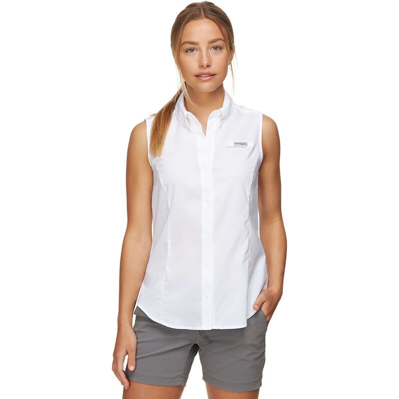 コロンビア レディース トップス プルオーバー ノースリーブ Columbia Tamiami Sleevelesshirt - Women\u0027s White 白いこと