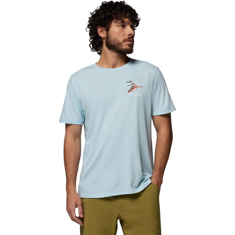 コロンビア メンズ トップス Tシャツ 半袖 グラフィック Columbia PFG Uncharted Graphic Short-Sleeve Shirt - Men's Marine Light｜ReVida 店