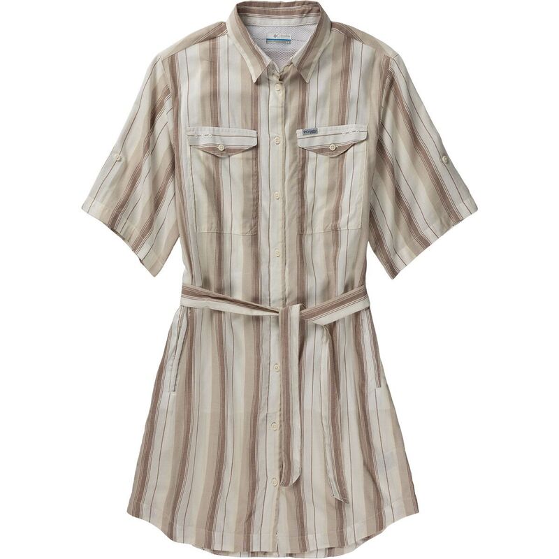 コロンビア レディース トップス ワンピース Columbia PFG Open Water Shift Dress - Women'sea Salt/Lowtide Stripe ストライプ|ReVida 店