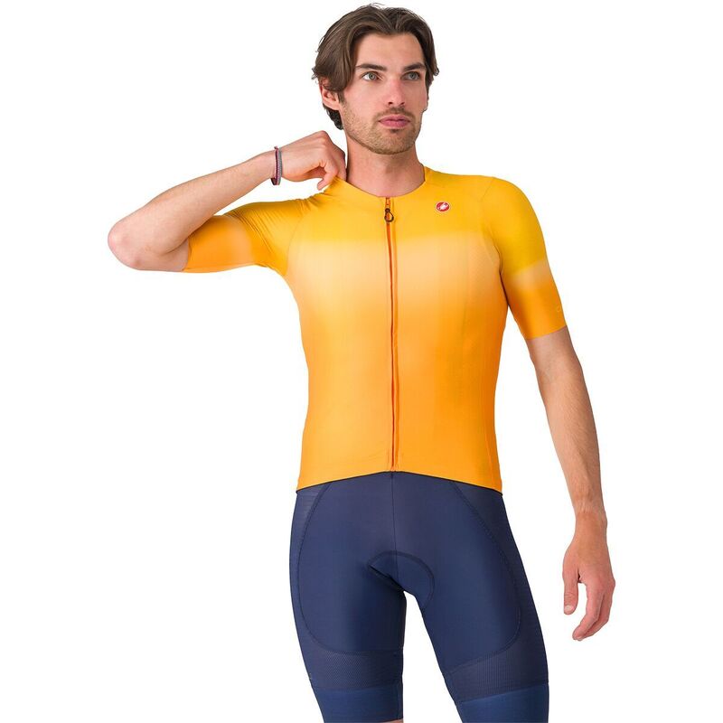 カステリ メンズ トップス Tシャツ 半袖 ジャージー Castelli UPF Short-Sleeve Jersey - Men's Vivid Orange オレンジ