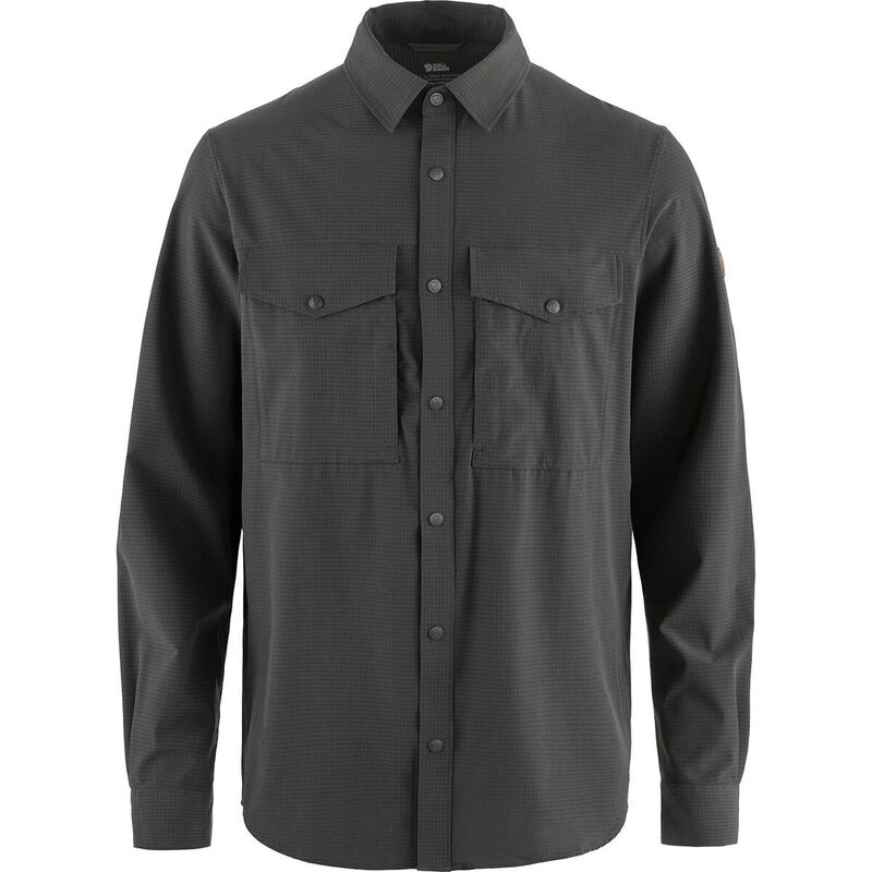 フェールラーベン メンズ トップス シャツ Fjallraven Abisko Trekking Shirt - Men's Dark Grey グレー|ReVida 店