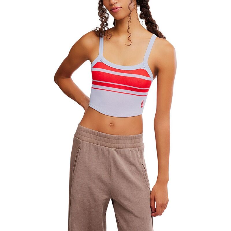 フリーピープル レディース トップス タンクトップ FP Movement All Clear Striped Cami - Women's Retro Stripe: Slate スレート｜ReVida 店