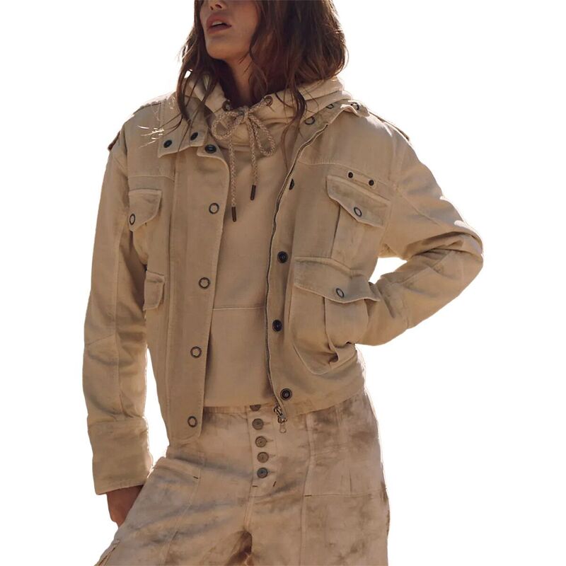 フリーピープル レディース アウター ジャケット・ブルゾン Free People Kali Washed Jacket - Women's Morning Oat