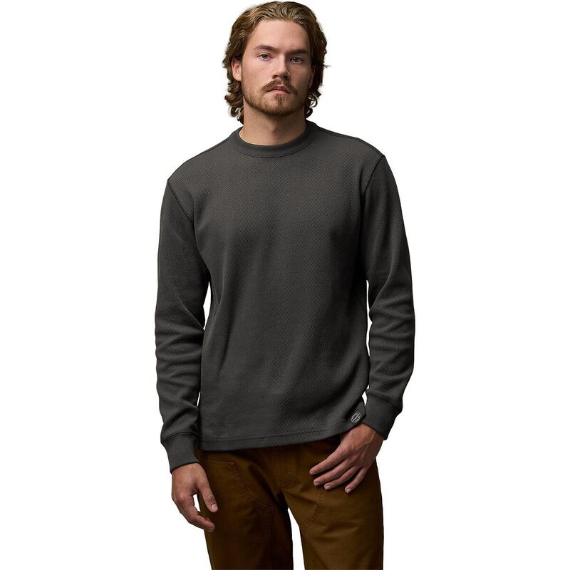 フィルソン メンズ トップス プルオーバー 労働者の一団のど首 編み物 Filson Waffle Knithermal Crewneck Top - Men\u0027s Faded Black 黒いこと
