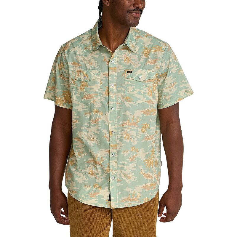 ハウラーブラザーズ メンズ トップス シャツ Howler Brothers H Bar B Snapshirt - Men's Dreamland/Seafoam