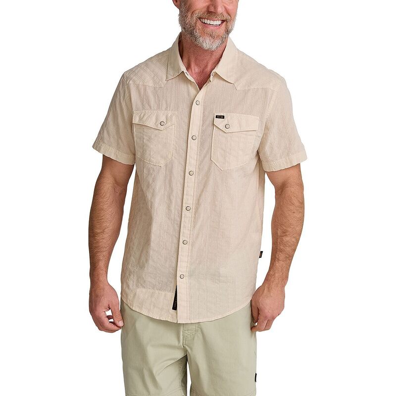 ハウラーブラザーズ メンズ トップス シャツ Howler Brothers H Bar B Snapshirt - Men's Eyelet Stripe/Off White オフホワイト