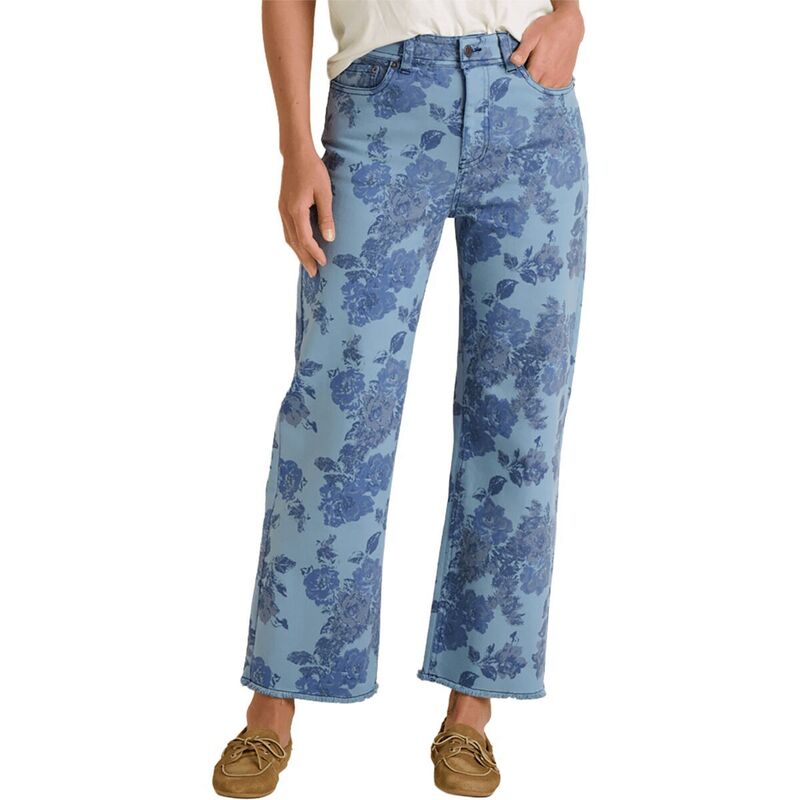 ドード アンドコー レディース ボトムス カジュアルパンツ Toad&Co Balsam Seeded Cutoff Pant - Women's Weathered Blue Print ブルー｜ReVida 店