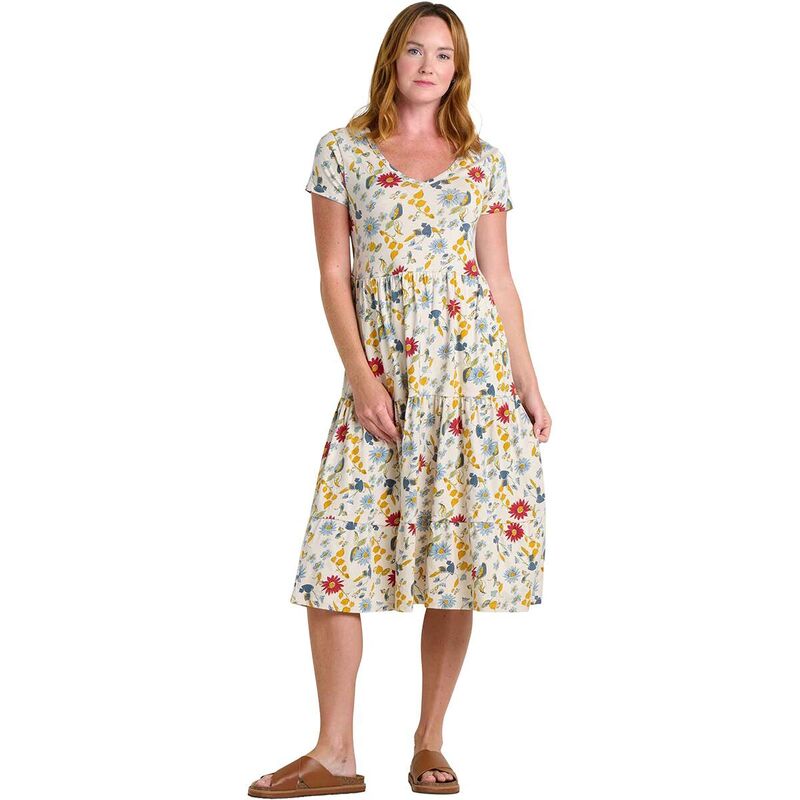 ドード アンドコー レディース トップス 衣装 ティアード midi Toad\u0026Co Marley Tiered Midi Dress - Women\u0027s Almond Print