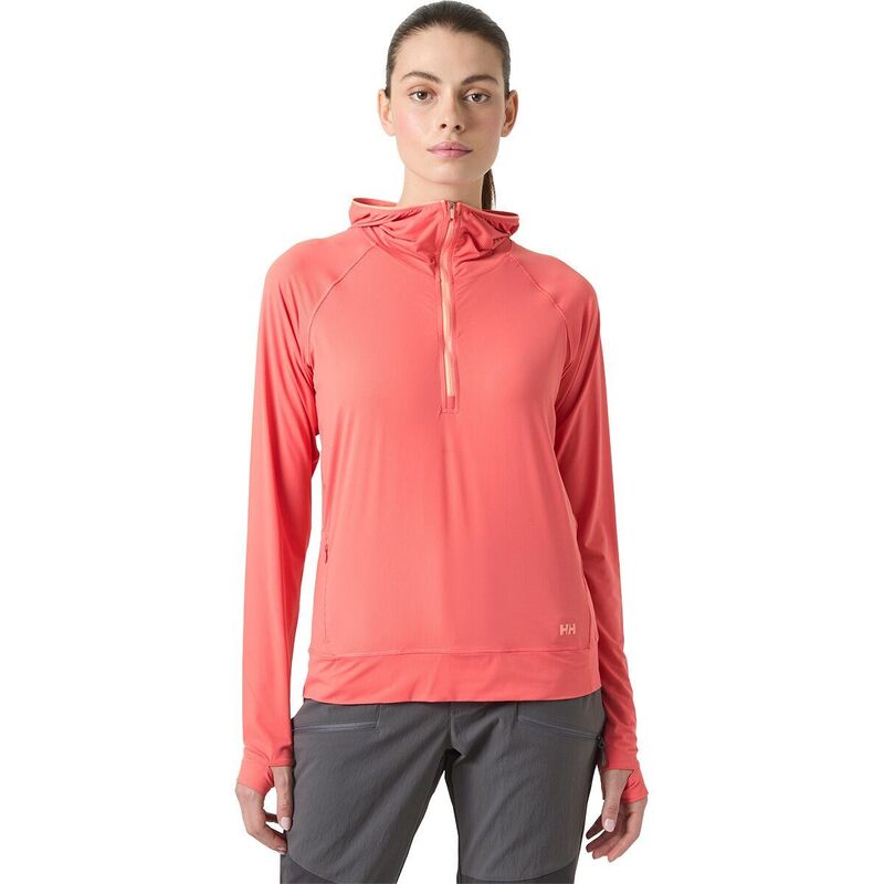 ヘリーハンセン レディース トップス Tシャツ パーカー Helly Hansen Shine Solen 1/2-Zip Hoodie - Women'sunset Pink ピンク|ReVida 店
