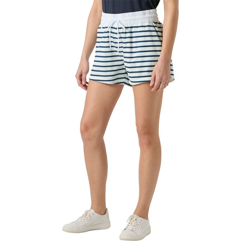 ヘリーハンセン レディース ボトムス カジュアルパンツ Helly Hansen Thalia Short - Women's White Navy Stripe ホワイト