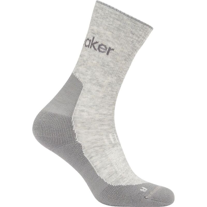 アイスブレーカー レディース アンダーお召しもの ソックス Icebreaker Merino Hike+ Light Crew Sock - Women\u0027s Blizzard Heather/Alloy ギョリュウモドキ