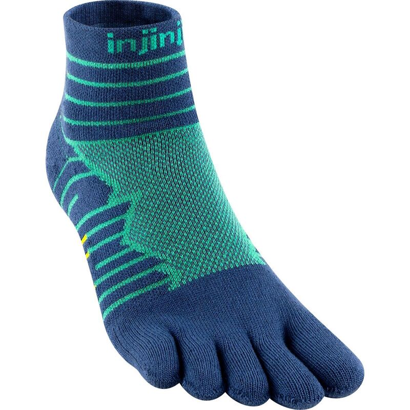 インジンジ メンズ アンダーウェア 靴下 ミニ Injinji Run Technical Mini-Crew Sock Poseidon