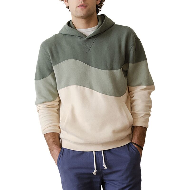 米国海兵隊員 度合い メンズ アウター パーカー・スウェット フリース Marine Layerelaxed Cloud 9 Fleece Hoodie - Men\u0027s Green Colorblock 緑であること