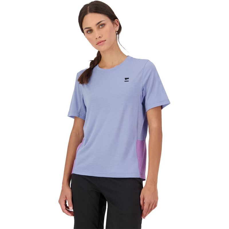 モンスロイヤル レディース トップス シャツ 半袖 Mons Royale Tarn Merino Shift Short-Sleeve Shirt - Women'skyline/Bloom|ReVida 店