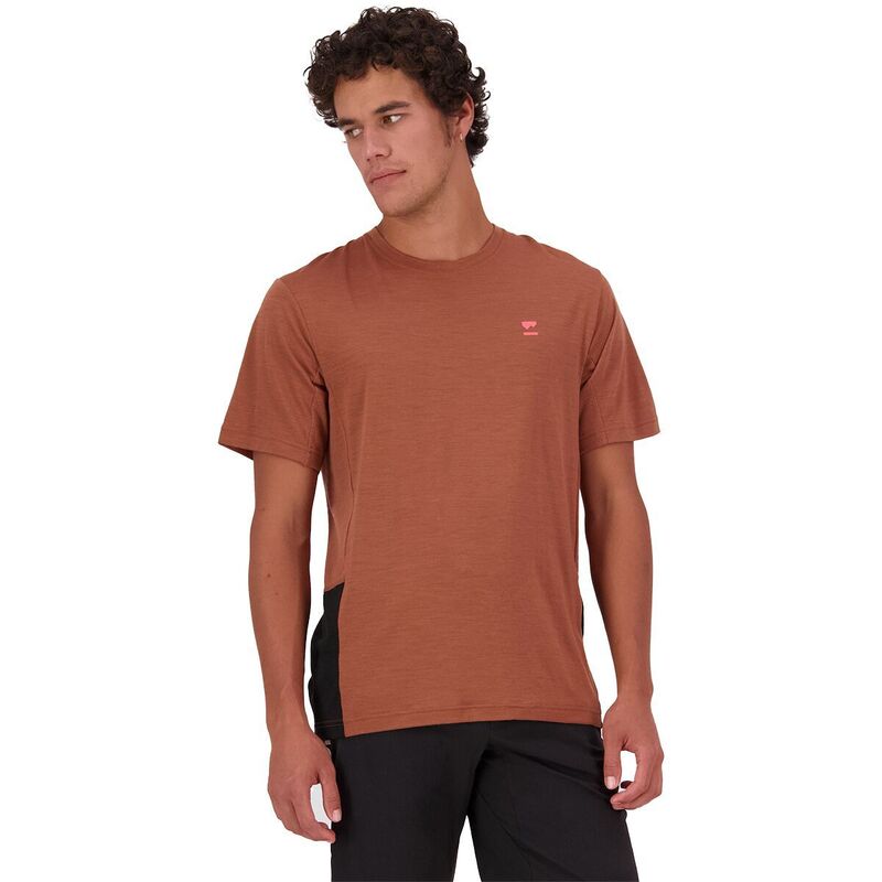 モンスロイヤル メンズ トップス プルオーバー Mons Royale Tarn Merino Shift-Shirt - Men\u0027s Cinnamon/Black 黒いこと
