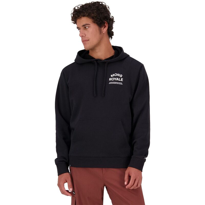 モンスロイヤル メンズ アウター パーカー・スウェット Mons Royale Inversion Merino Hoodie - Men's Black ブラック|ReVida 店
