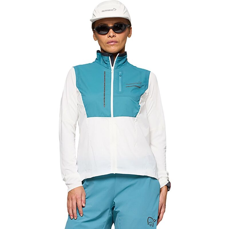 ノローナ レディース トップス より良い Norrona Senjaero90 Vest - Women\u0027s Brittany Blue/Snowhite 白いこと